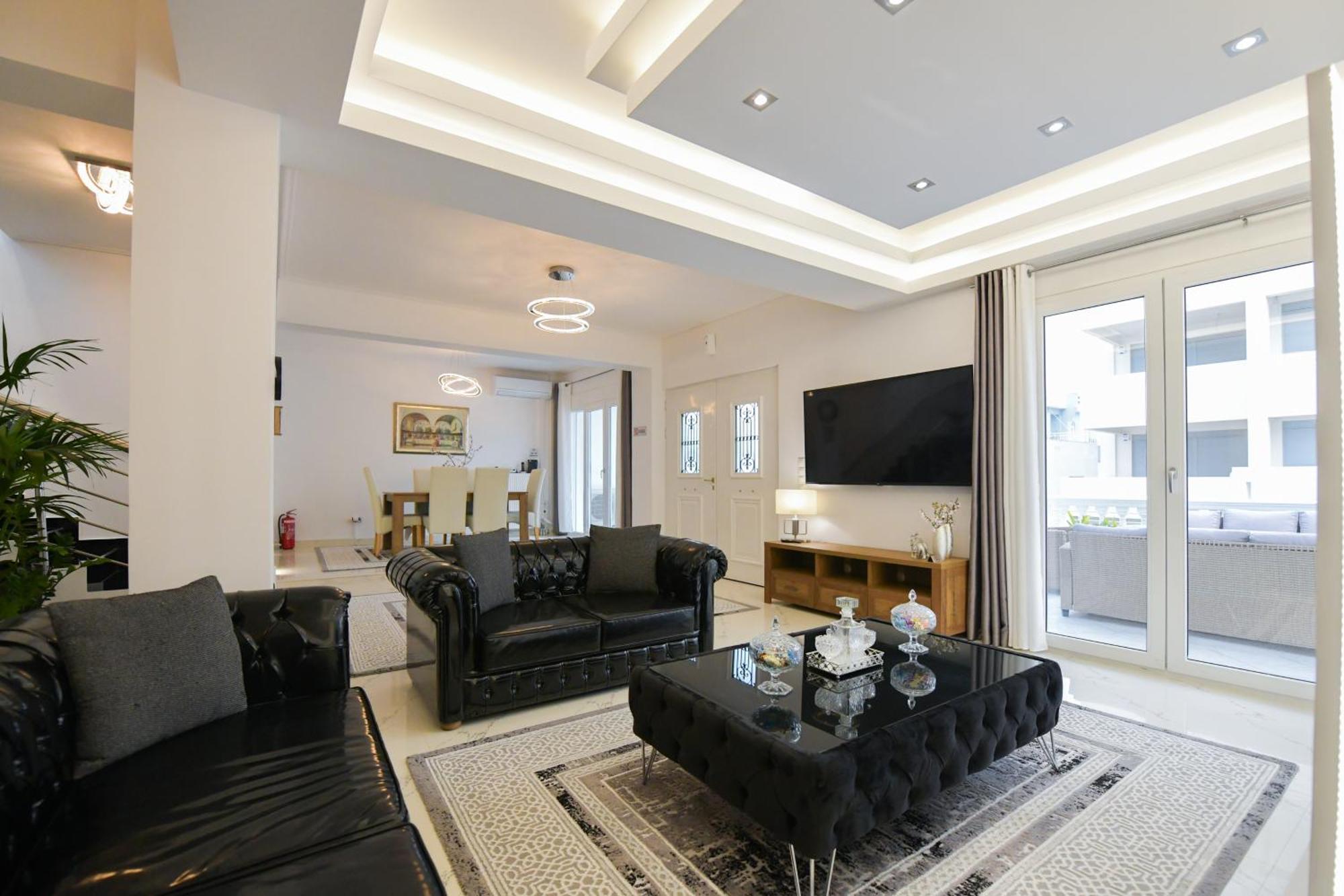 Beach Blue Villa Corinth ภายนอก รูปภาพ