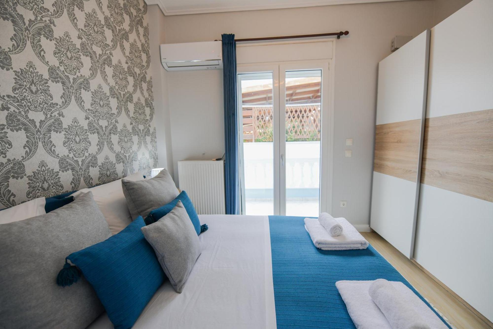 Beach Blue Villa Corinth ภายนอก รูปภาพ