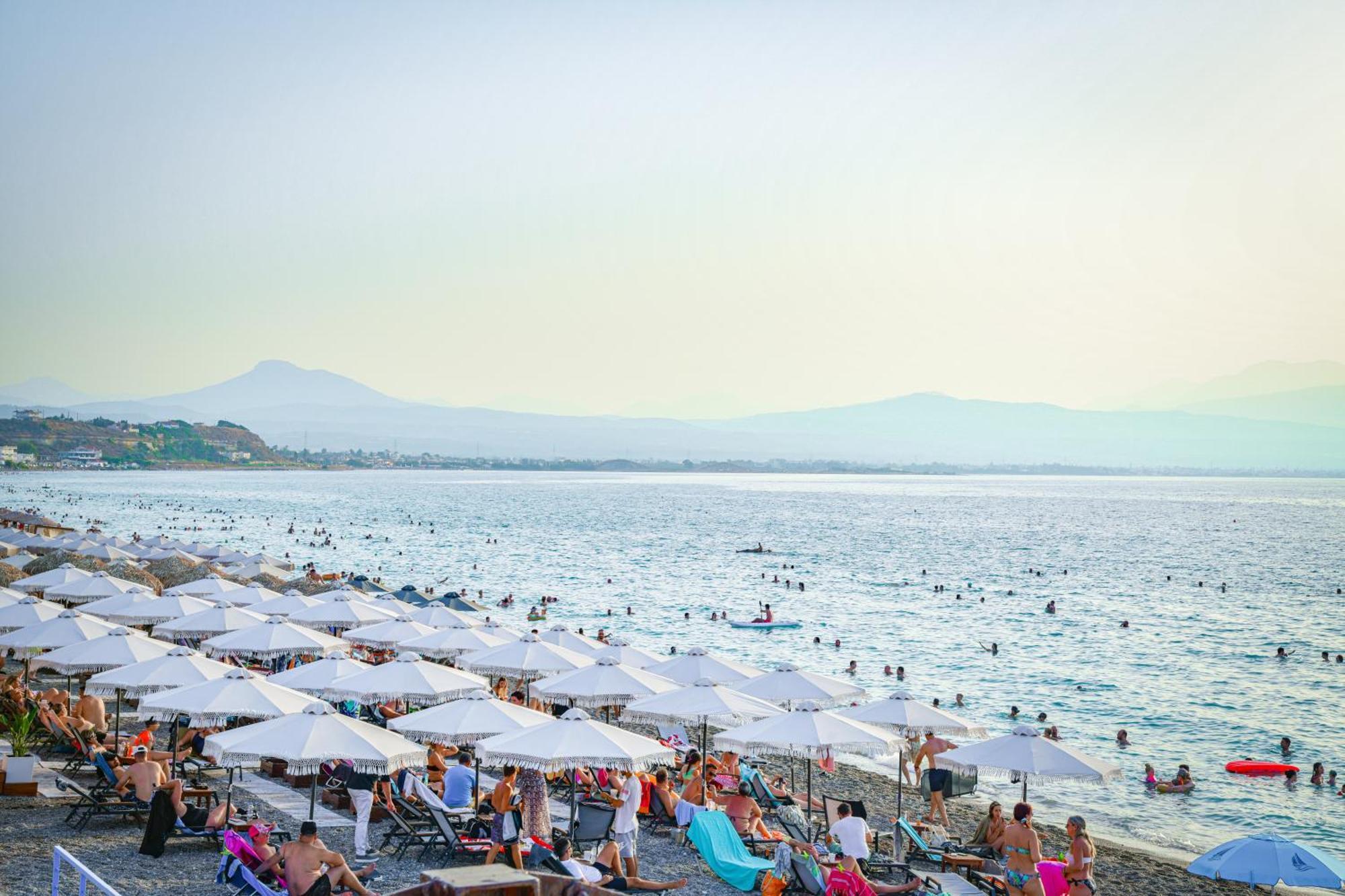 Beach Blue Villa Corinth ภายนอก รูปภาพ